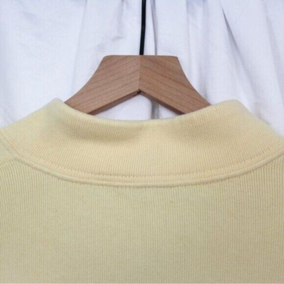 Land's End Men's Yellow Long Sleeve Quarter Zip Pullover Sweatshirt XL - Picture 6 of 9